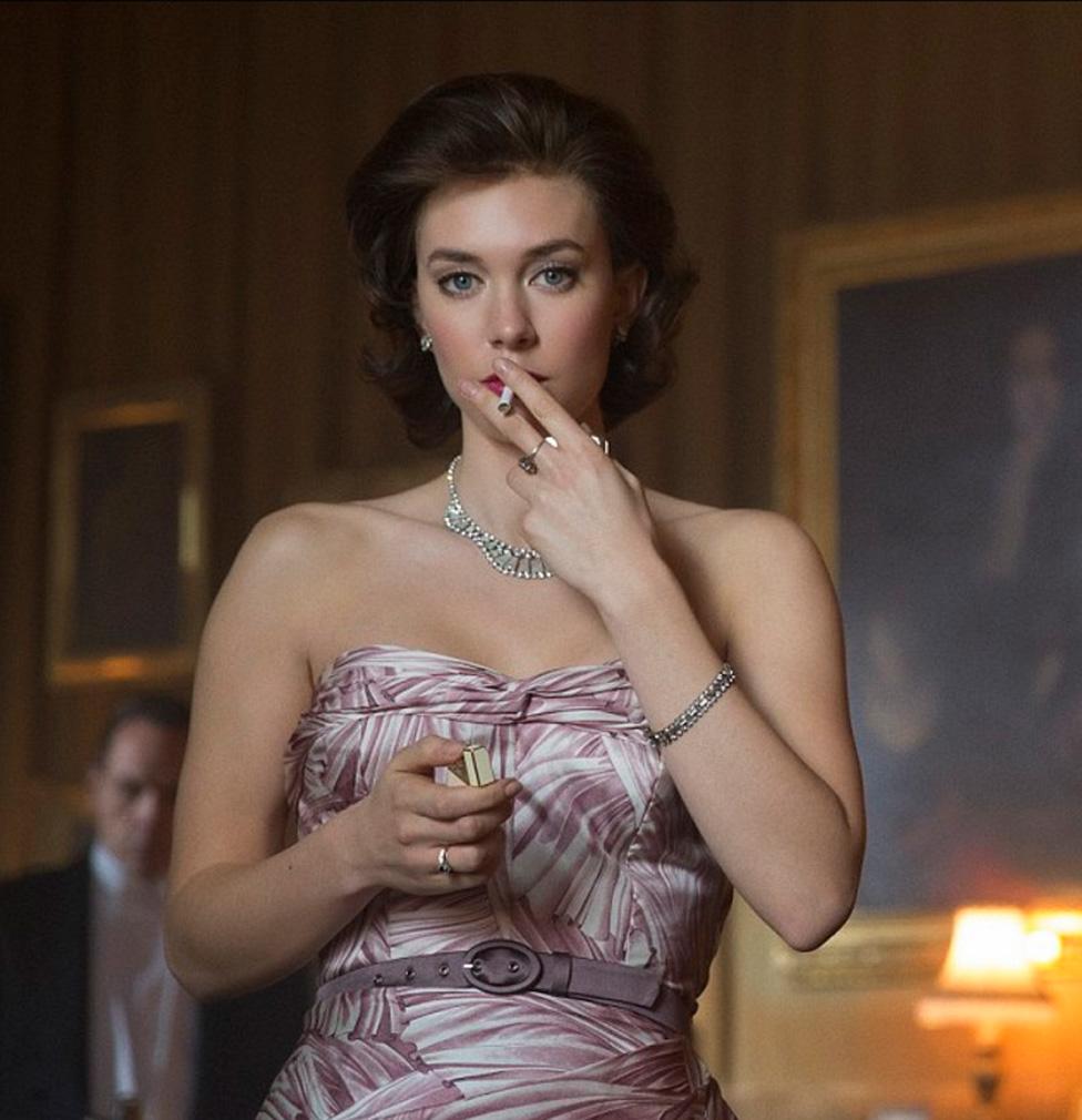 Vanessa Kirby as Princess Margaret in The Crown