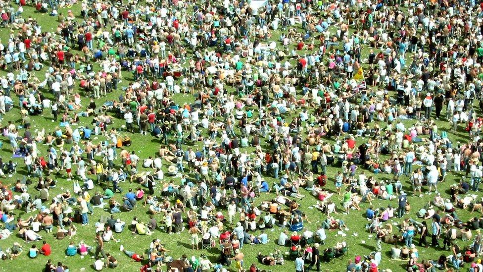 Crowd at T in the Park festival