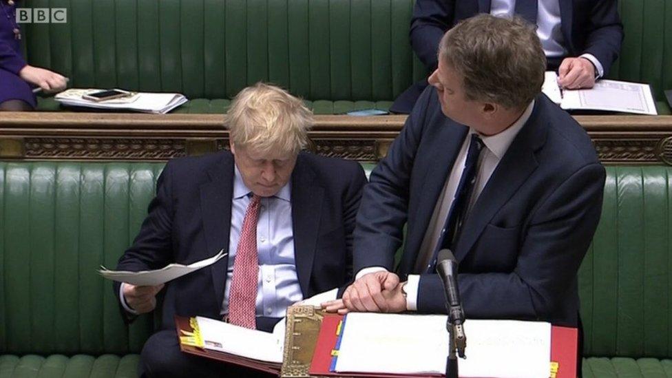 Boris Johnson and Alister Jack