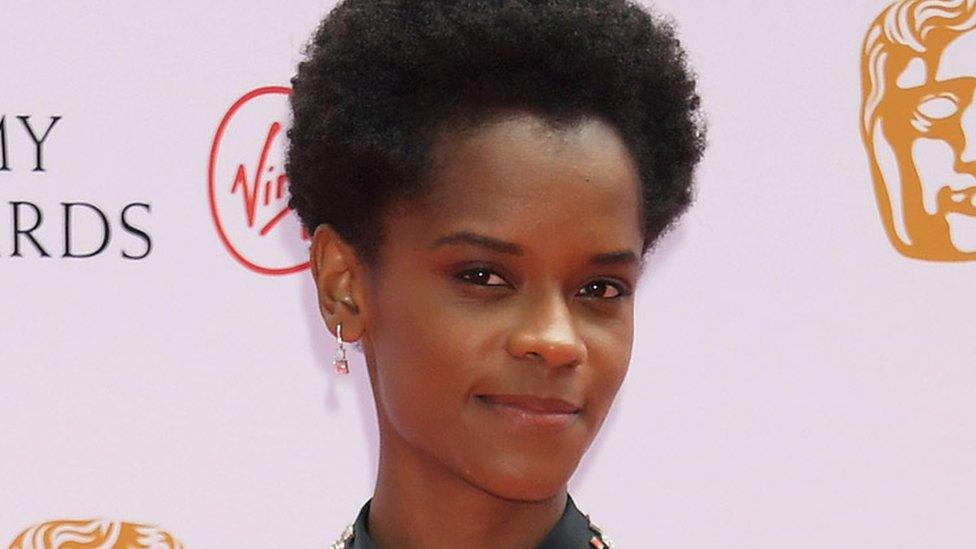 Letitia Wright at the 2021 Bafta TV Awards