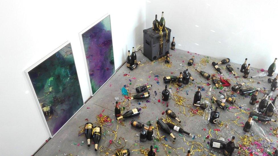 Art binned by cleaner in Italy 'restored' - BBC News