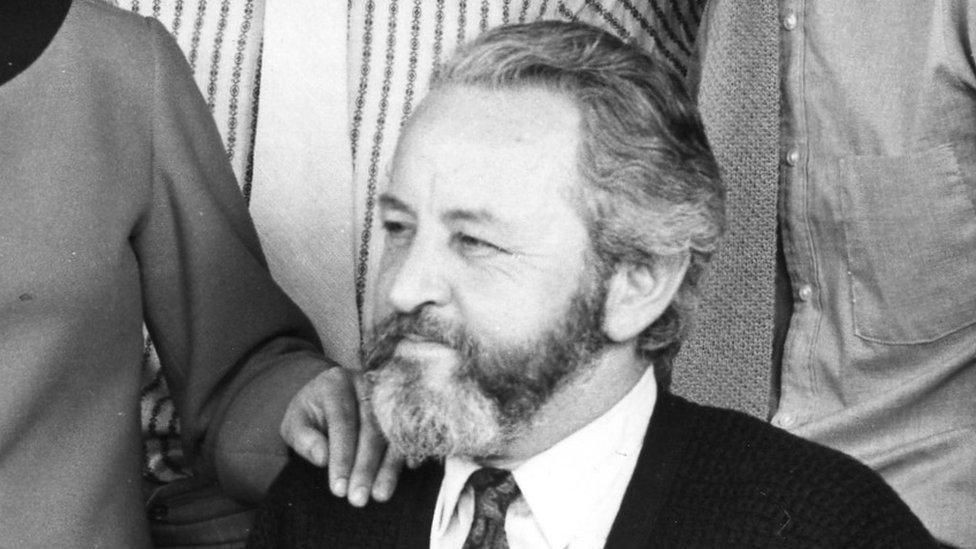 Distinguished journalist Gareth Bowen, pictured at BBC Radio Wales in 1978, has died.