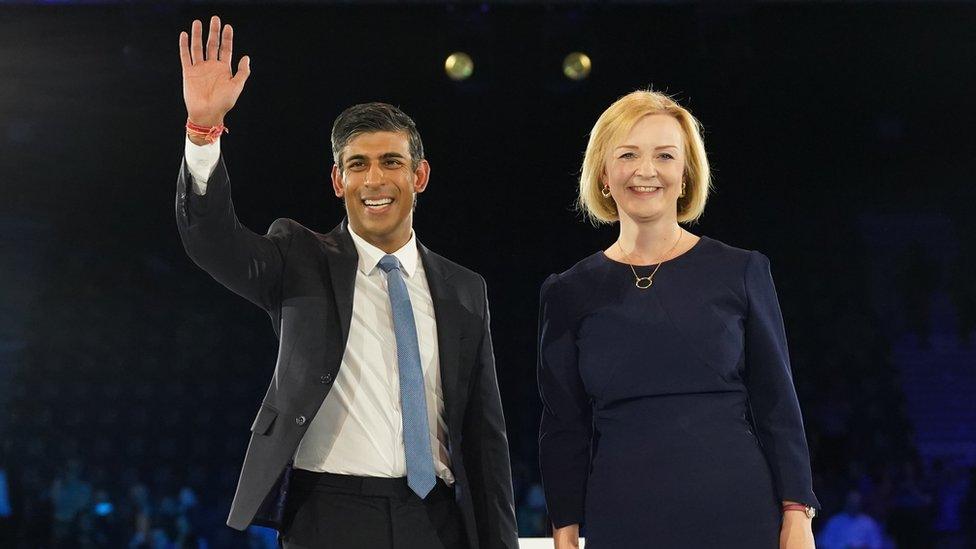 rishi sunak and liz truss