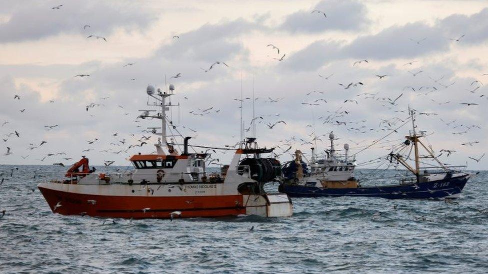 Fishing trawlers