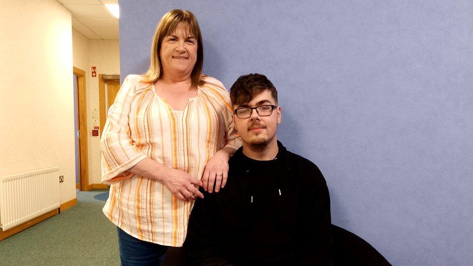 Oisin McKerr with his mother Charlene