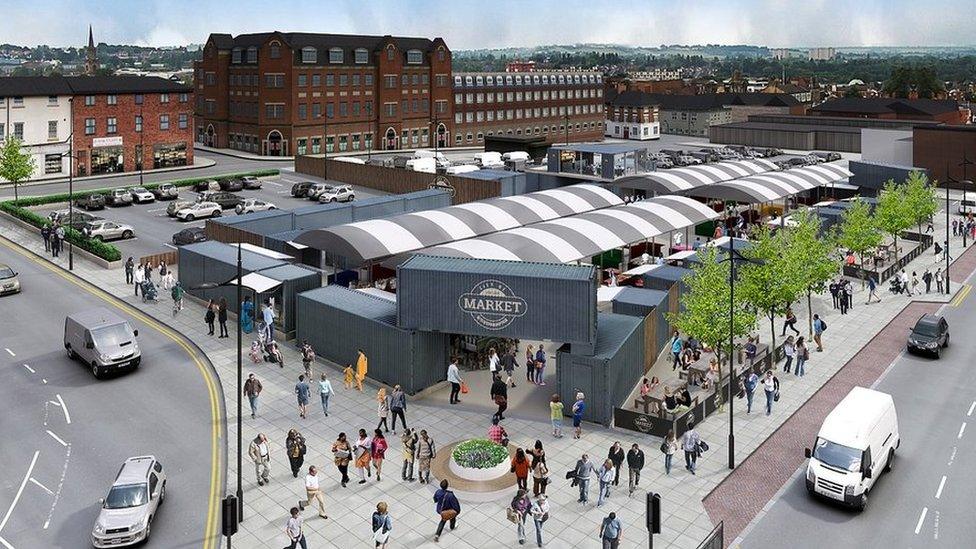 An artist's impression of how the market will look