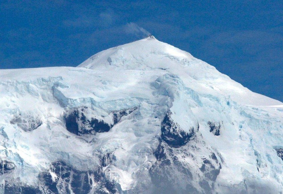 Australian scientists have captured the a rare sub-Antarctic volcano Ben Ben erupting