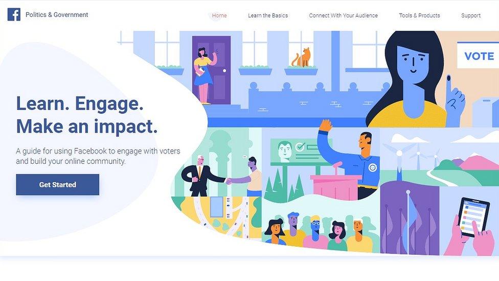 Facebook politics portal