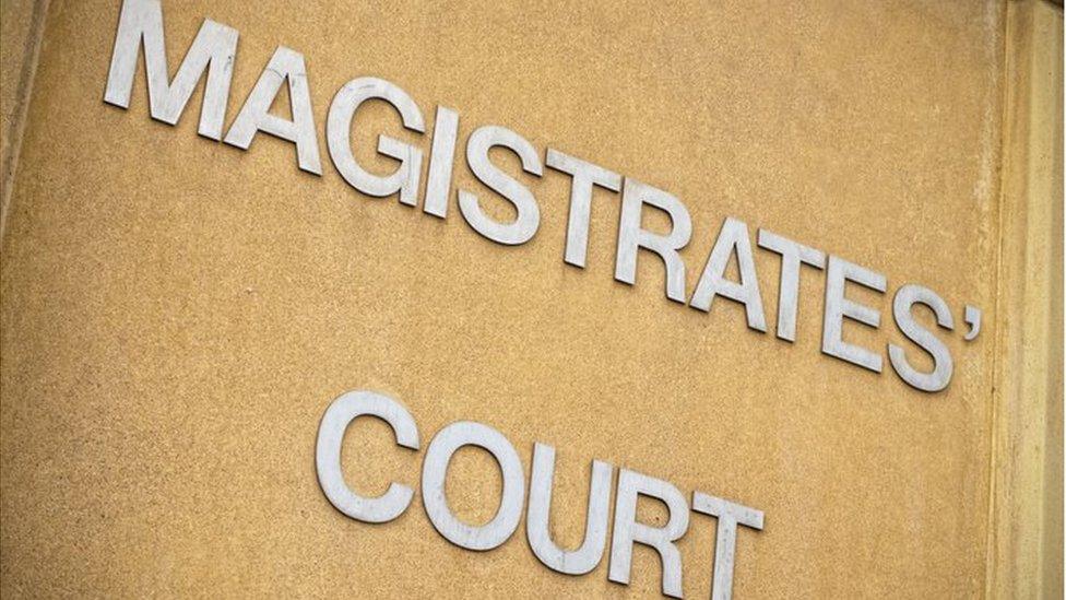 Magistrates' court sign