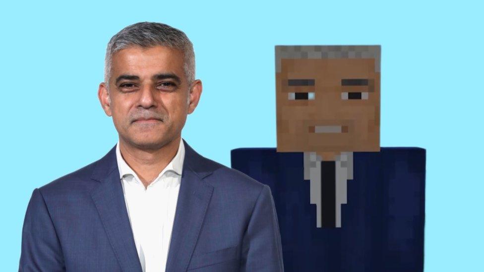 Sadiq Khan in Minecraft