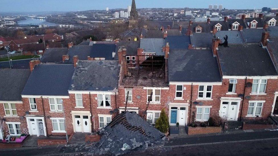 A house on Overhill terrace in Bensham, Gateshead