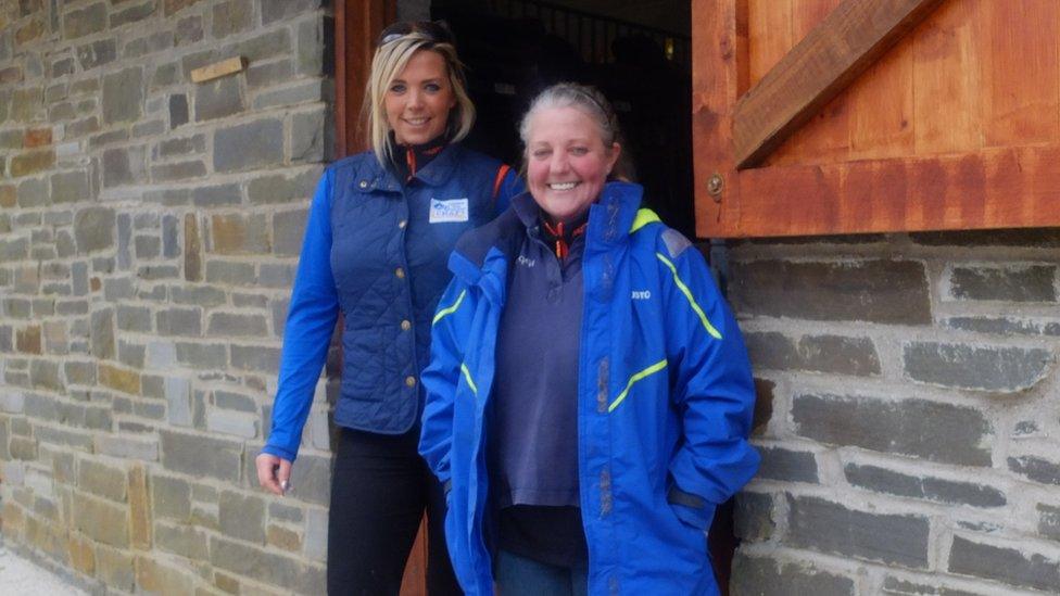 Katie Double and Lisa Lanfear of Gowerton's Community Horse and Pony Scheme