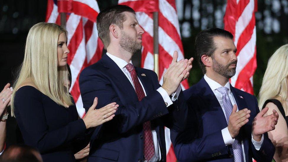 Ivanka Trump, Eric Trump, Donald Trump Jr