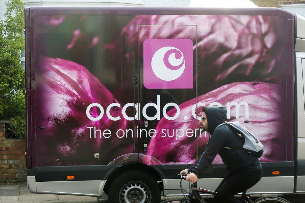 An Ocado van