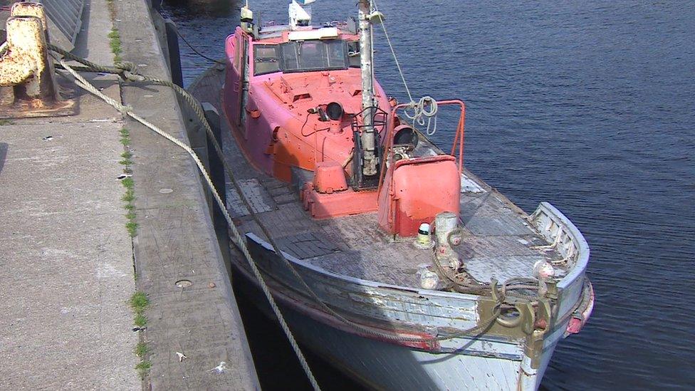 The Helen Wycherley lifeboat in state of disrepair