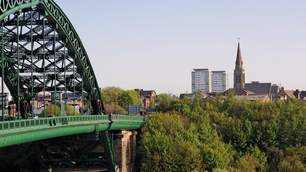 Wearmouth Bridge in Sunderland