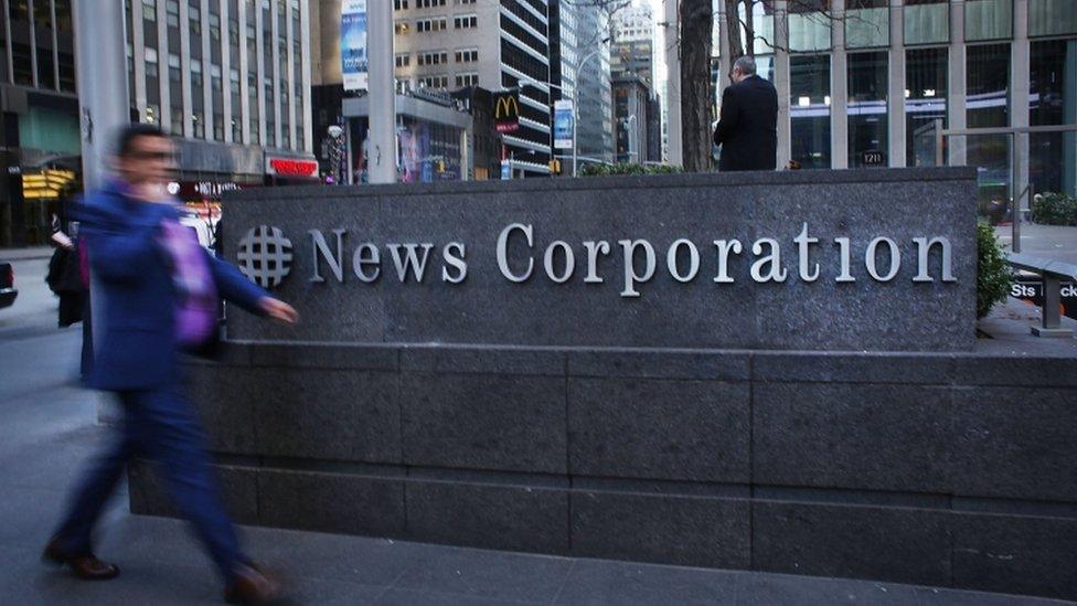 News Corporation sign