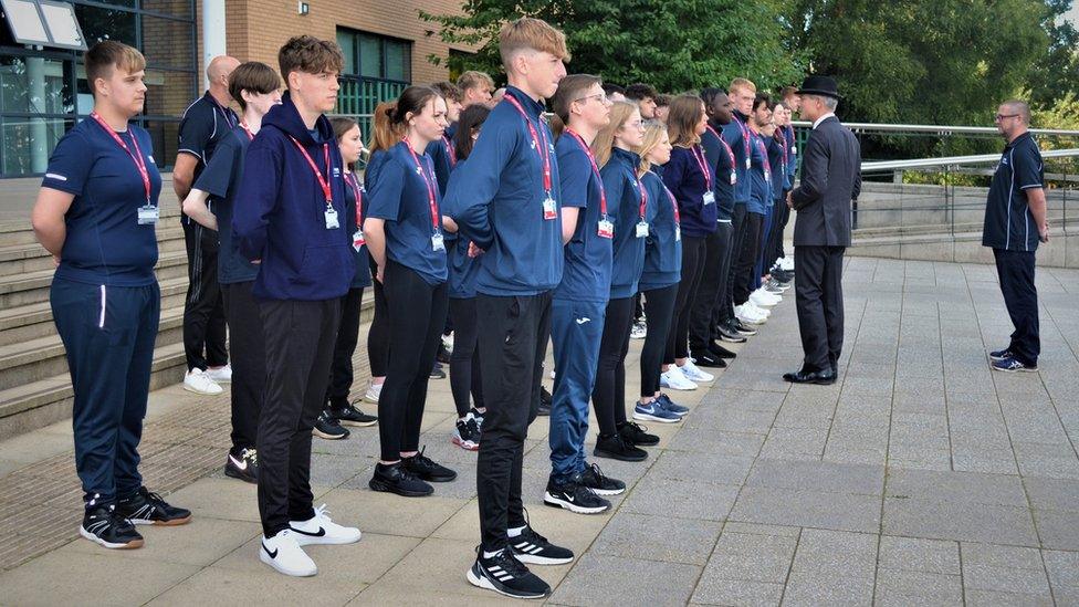 Telford College parade