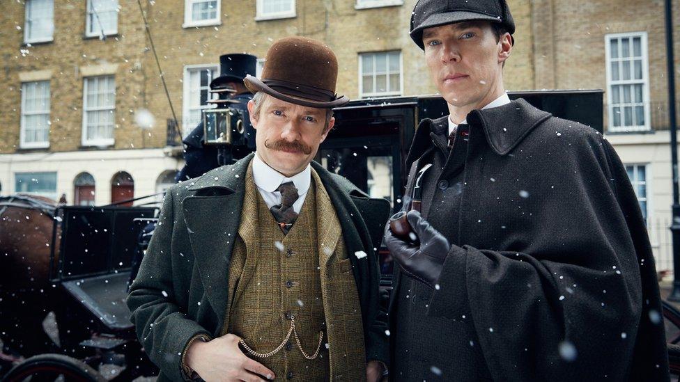 Sherlock stars Martin Freeman and Benedict Cumberbatch