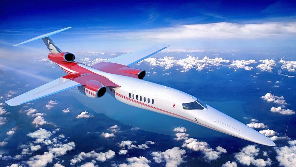 Illustration of Aerion's AS2 business jet