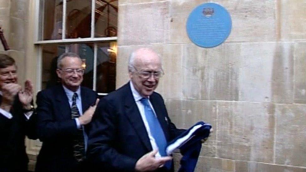 James Watson and blue plaque