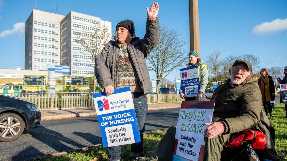 Save Southend NHS protesting