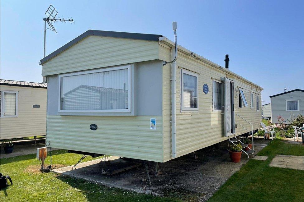 Alison Bird's caravan at Dovercourt