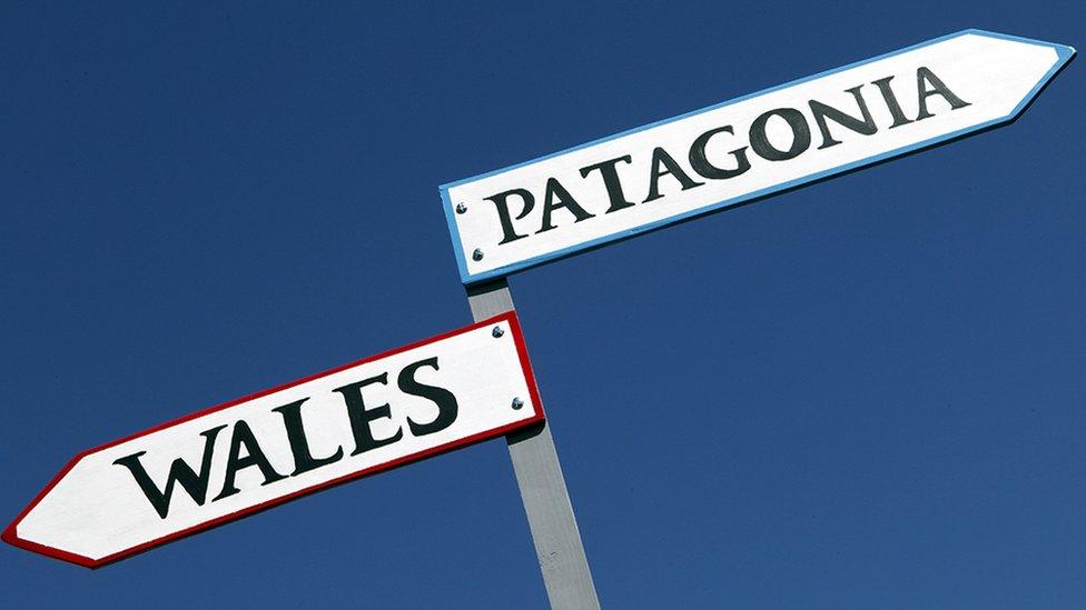 Wales/Patagonia sign