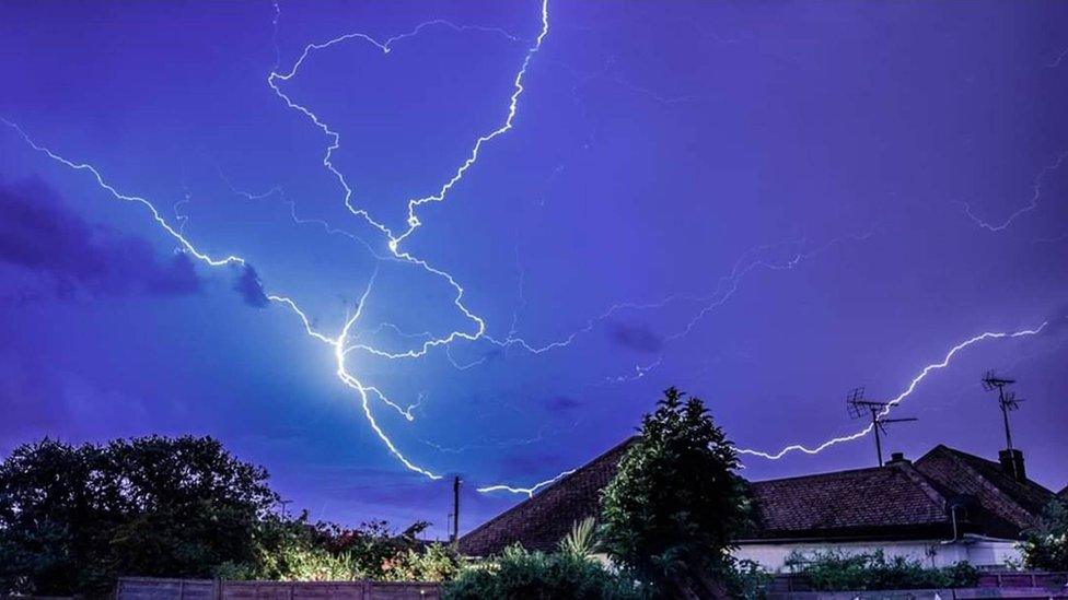 thunderstorm in Canvey Island, Essex