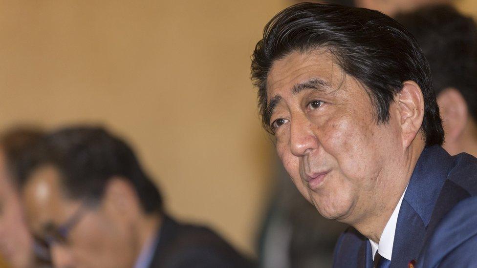 Japanese prime minister Shinzo Abe