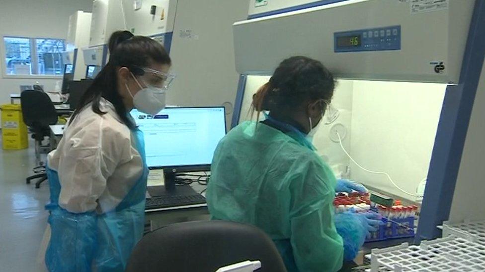 Inside the laboratory in Loughborough