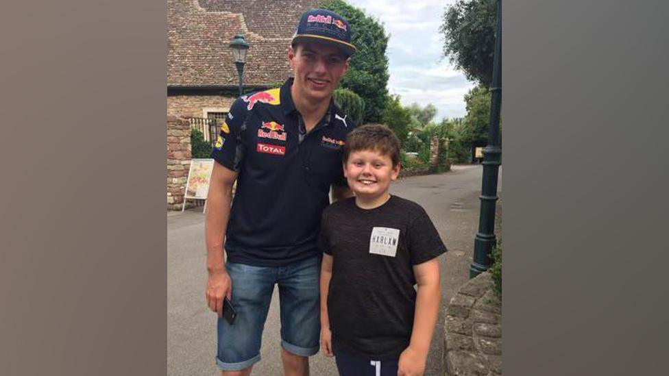 Max Verstappen and Joseph Loake