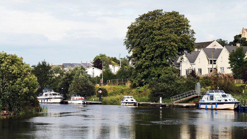 A photograph of Belturbet river