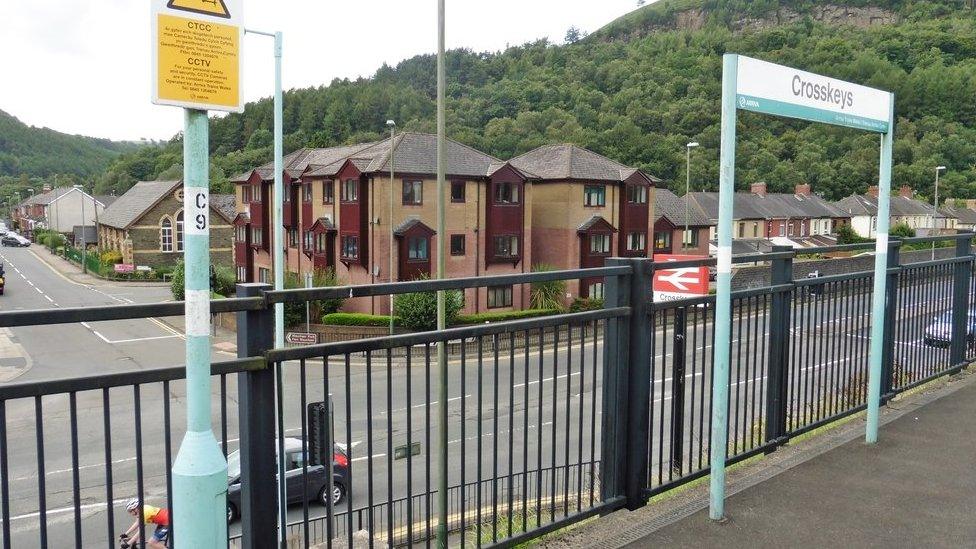 Crosskeys railway station