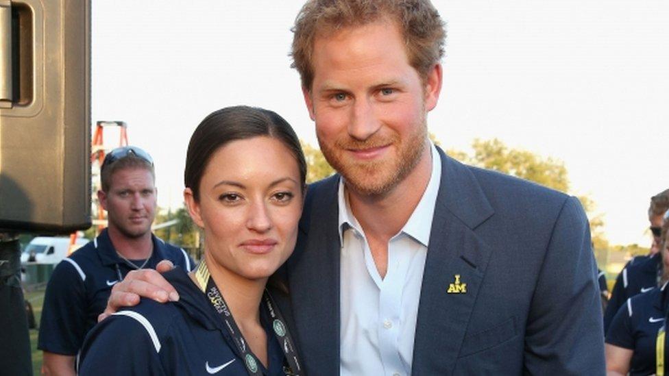 Prince Harry and Staff Sgt Elizabeth Marks