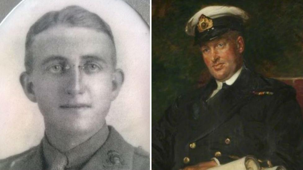 Second-Lieutenant John Schofield and Lieutenant Percy Dean