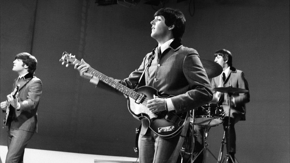 The Beatles on Top of the Pops in 1964