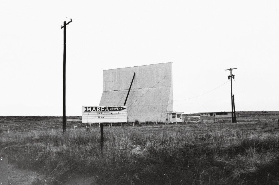 Drive-in, Marfa, Texas, 1983