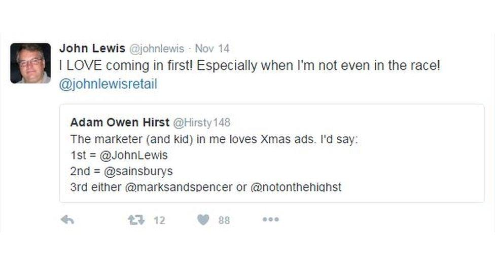 John Lewis tweet