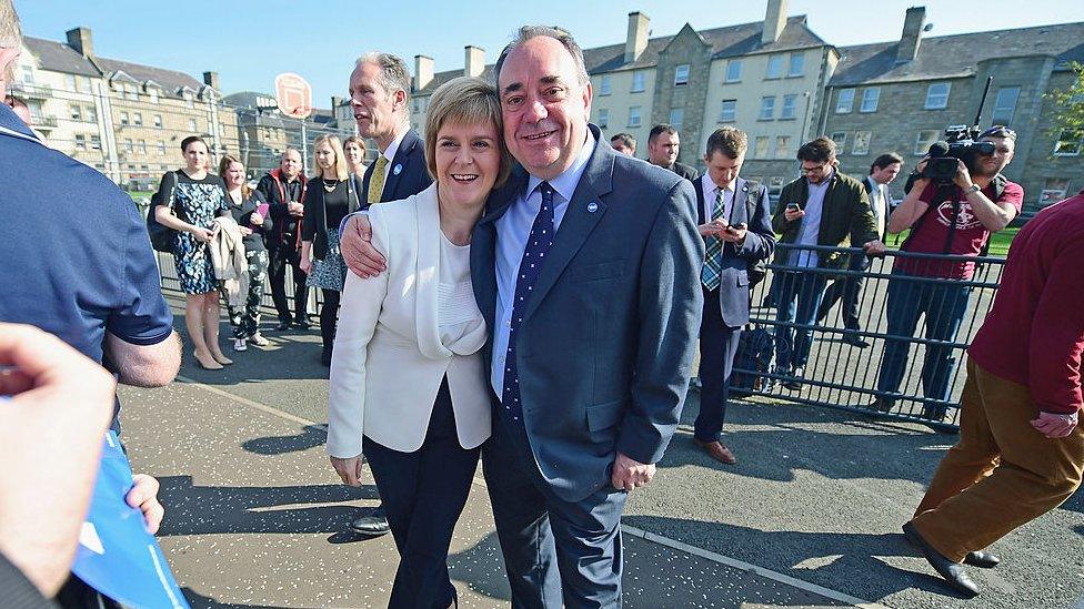 Nicola Sturgeon and Alex Salmond