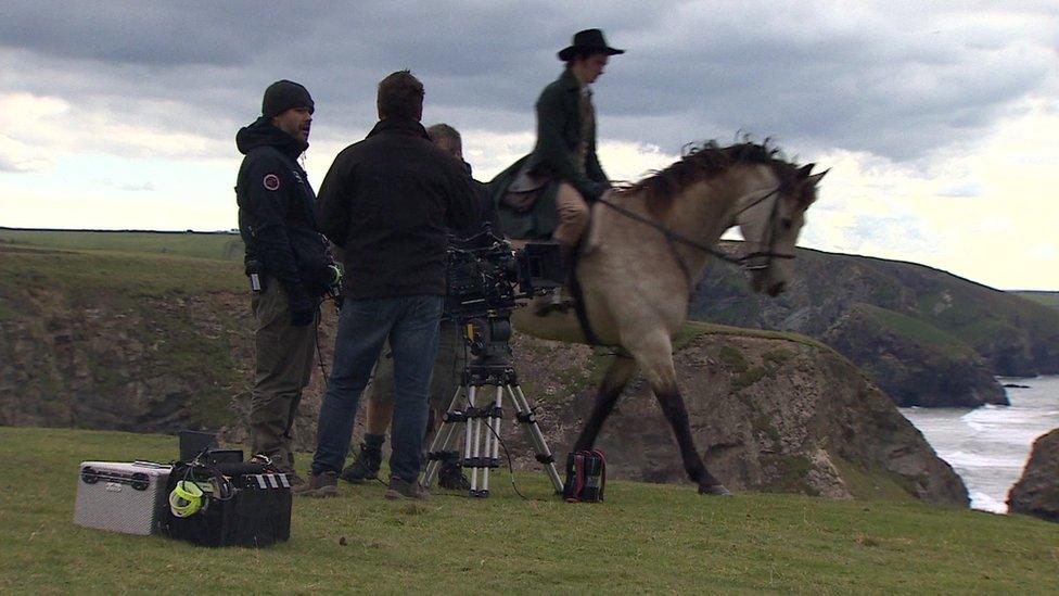 Horses used in filming of Poldark