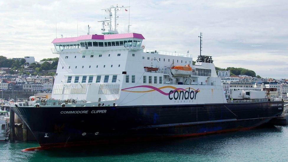 Commodore Clipper in St Peter Port Harbour