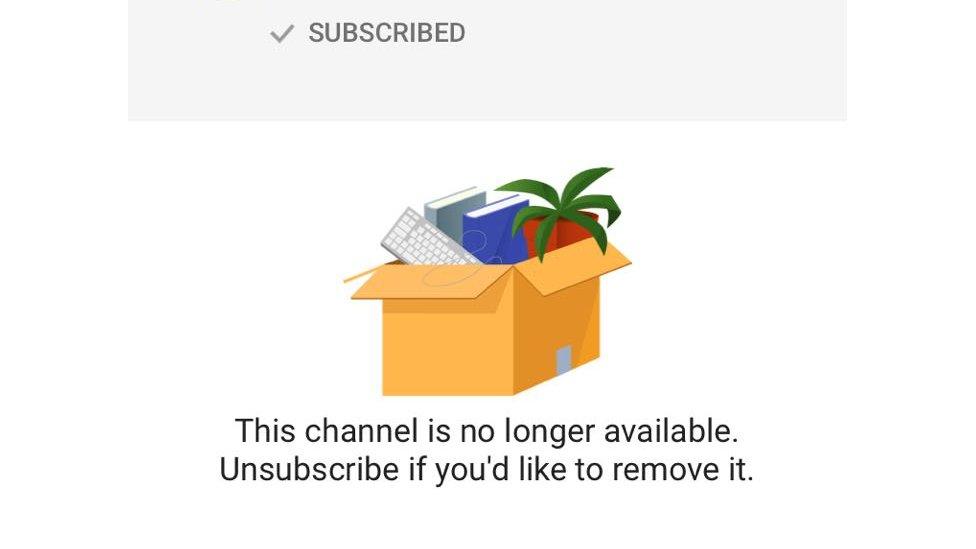 Youtube channel suspended