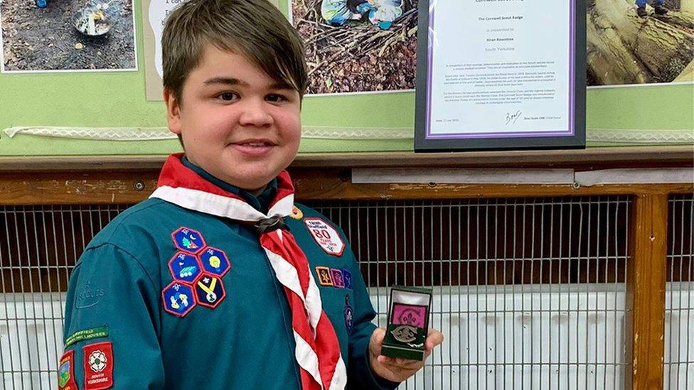 Kiran with his award