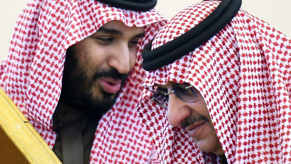 Prince Mohammed bin Salman (left) and prince Mohammed bin Nayef. File photo