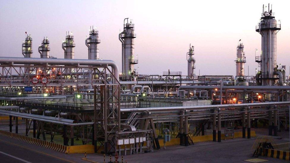 Undated file photo of Saudi Aramco's Abqaiq oil facility in eastern Saudi Arabia