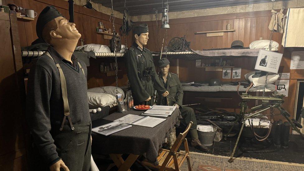 Sleeping area in the corbiere bunker