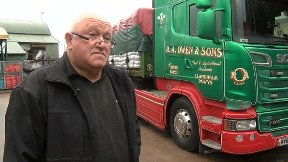 Colin Owen with one of his HGVs