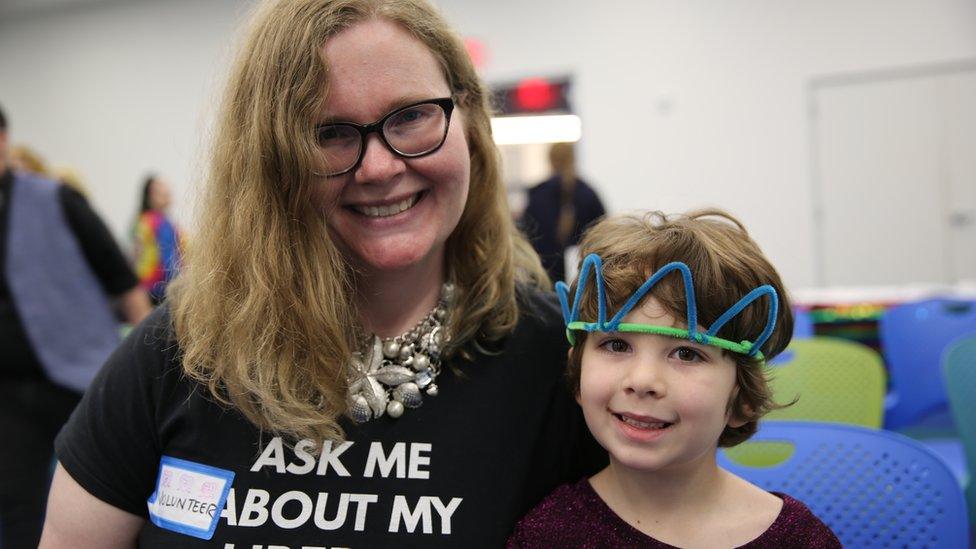 Amanda Garrett and her son Alex