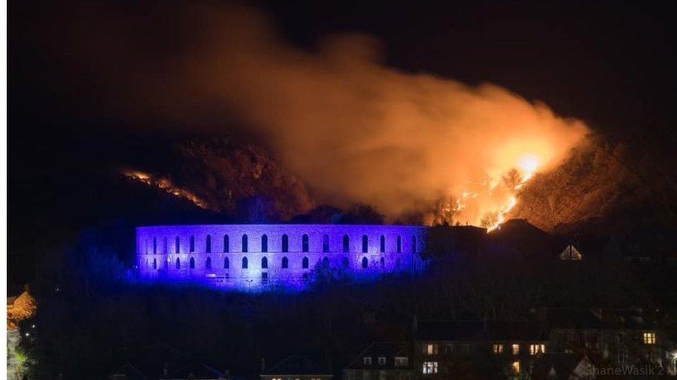 Fire above Oban